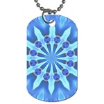 Blue Wheel Dog Tag (One Side)