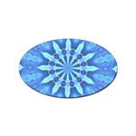 Blue Wheel Sticker Oval (10 pack)