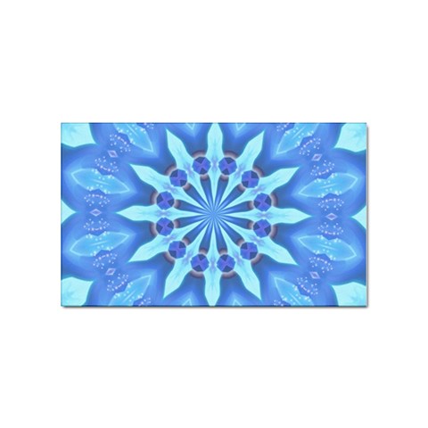 Blue Wheel Sticker Rectangular (100 pack) from ArtsNow.com Front