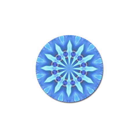 Blue Wheel Golf Ball Marker (4 pack) from ArtsNow.com Front