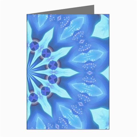 Blue Wheel Greeting Cards (Pkg of 8) from ArtsNow.com Left