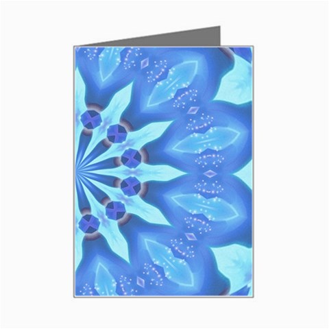 Blue Wheel Mini Greeting Card from ArtsNow.com Left