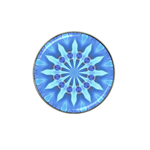 Blue Wheel Hat Clip Ball Marker from ArtsNow.com Front