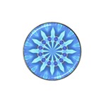 Blue Wheel Hat Clip Ball Marker