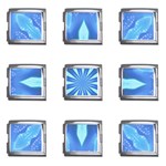 Blue Wheel Mega Link Italian Charm (9 pack)