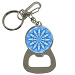 Blue Wheel Bottle Opener Key Chain