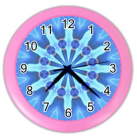 Blue Wheel Color Wall Clock from ArtsNow.com Front