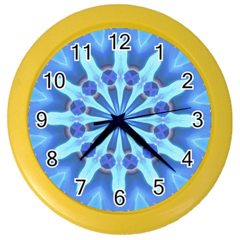 Blue Wheel Color Wall Clock from ArtsNow.com Front