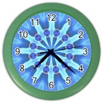 Blue Wheel Color Wall Clock