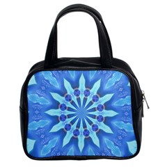 Blue Wheel Classic Handbag (Two Sides) from ArtsNow.com Front