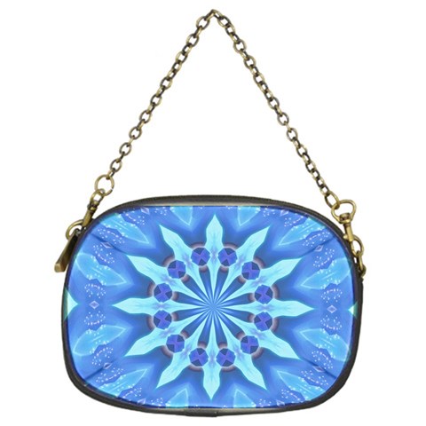 Blue Wheel Chain Purse (One Side) from ArtsNow.com Front