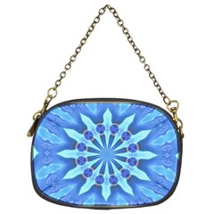 Blue Wheel Chain Purse (Two Sides) from ArtsNow.com Front