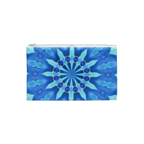 Blue Wheel Cosmetic Bag (Small) from ArtsNow.com Front