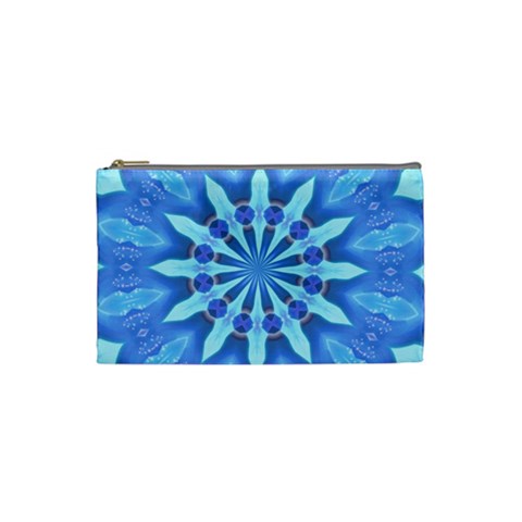 Blue Wheel Cosmetic Bag (Small) from ArtsNow.com Front