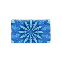 Blue Wheel Cosmetic Bag (Small) from ArtsNow.com Front