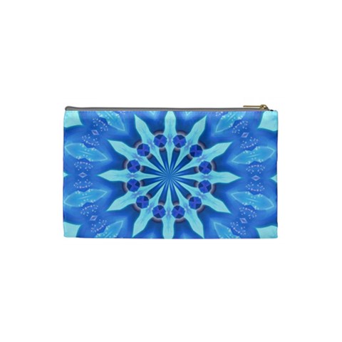 Blue Wheel Cosmetic Bag (Small) from ArtsNow.com Back