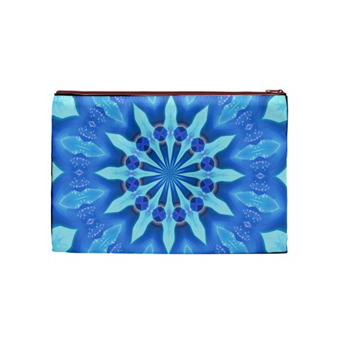 Blue Wheel Cosmetic Bag (Medium) from ArtsNow.com Front