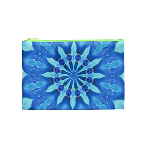 Blue Wheel Cosmetic Bag (Medium) from ArtsNow.com Front