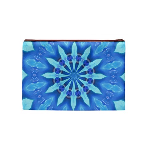 Blue Wheel Cosmetic Bag (Medium) from ArtsNow.com Back