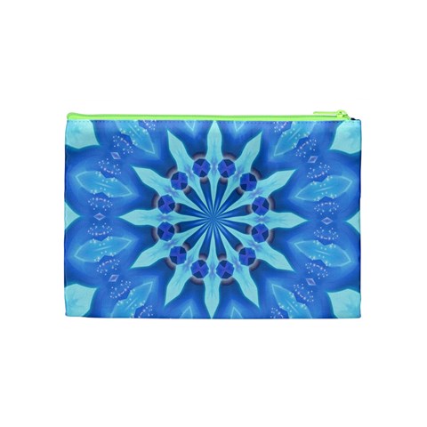 Blue Wheel Cosmetic Bag (Medium) from ArtsNow.com Back