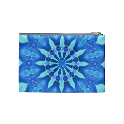 Blue Wheel Cosmetic Bag (Medium) from ArtsNow.com Back