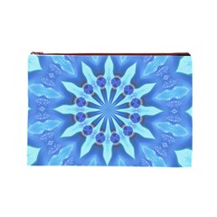 Blue Wheel Cosmetic Bag (Large) from ArtsNow.com Front