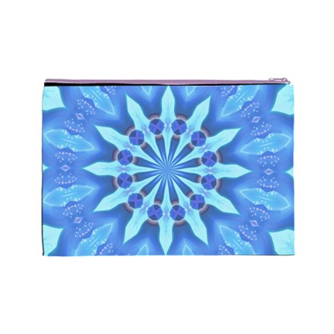 Blue Wheel Cosmetic Bag (Large) from ArtsNow.com Back