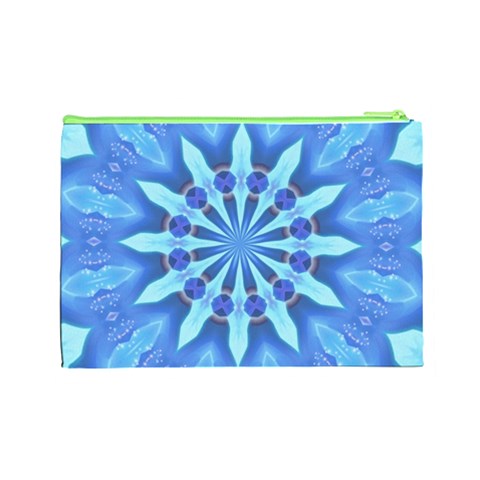 Blue Wheel Cosmetic Bag (Large) from ArtsNow.com Back