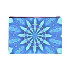 Blue Wheel Cosmetic Bag (Large) from ArtsNow.com Back