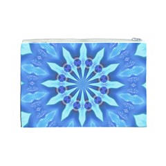 Blue Wheel Cosmetic Bag (Large) from ArtsNow.com Back