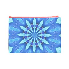 Blue Wheel Cosmetic Bag (Large) from ArtsNow.com Back