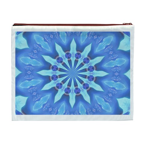 Blue Wheel Cosmetic Bag (XL) from ArtsNow.com Back