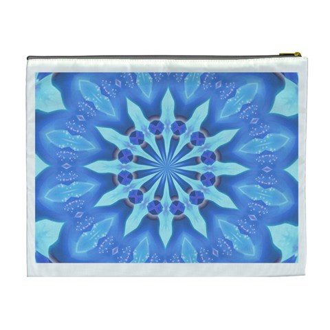 Blue Wheel Cosmetic Bag (XL) from ArtsNow.com Back