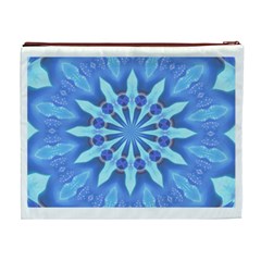 Blue Wheel Cosmetic Bag (XL) from ArtsNow.com Back