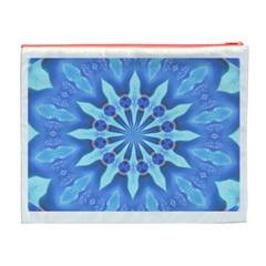 Blue Wheel Cosmetic Bag (XL) from ArtsNow.com Back