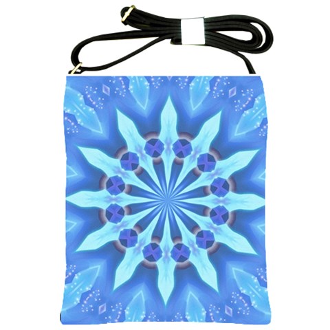 Blue Wheel Shoulder Sling Bag from ArtsNow.com Front