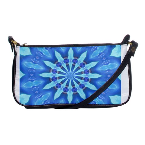 Blue Wheel Shoulder Clutch Bag from ArtsNow.com Front