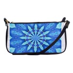 Blue Wheel Shoulder Clutch Bag