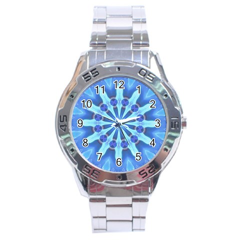 Blue Wheel Stainless Steel Analogue Men’s Watch from ArtsNow.com Front