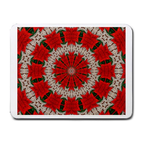 Red Flower Small Mousepad from ArtsNow.com Front