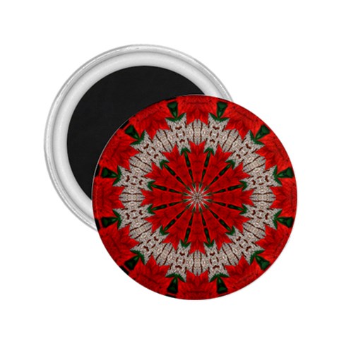 Red Flower 2.25  Magnet from ArtsNow.com Front