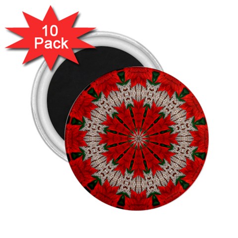 Red Flower 2.25  Magnet (10 pack) from ArtsNow.com Front