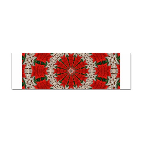 Red Flower Sticker Bumper (10 pack) from ArtsNow.com Front