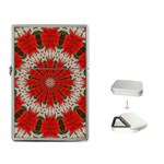 Red Flower Flip Top Lighter