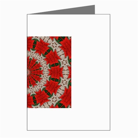 Red Flower Greeting Cards (Pkg of 8) from ArtsNow.com Left