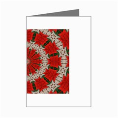 Red Flower Mini Greeting Card from ArtsNow.com Left