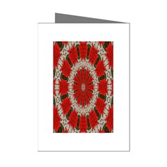 Red Flower Mini Greeting Cards (Pkg of 8) from ArtsNow.com Left