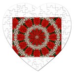 Red Flower Jigsaw Puzzle (Heart)