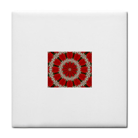 Red Flower Face Towel from ArtsNow.com Front