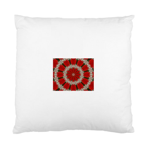 Red Flower Cushion Case (One Side) from ArtsNow.com Front